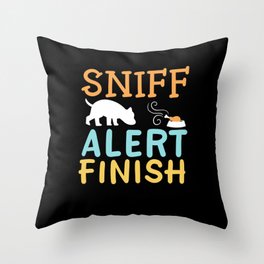 Sniff Alert Finnish Throw Pillow