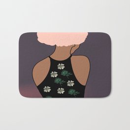 Woman At The Meadow 42 Bath Mat