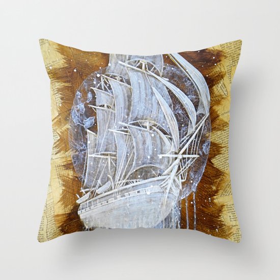 "Man-O-War III" Throw Pillow
