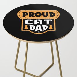 Proud Cat Dad Father's Day Side Table