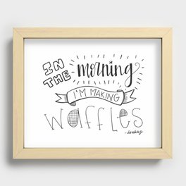 Donkey Waffles Recessed Framed Print