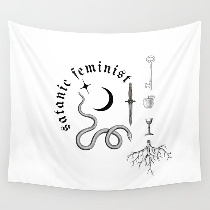 Satanic Feminist Wall Tapestry