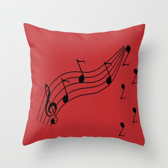Music Throw Pillow