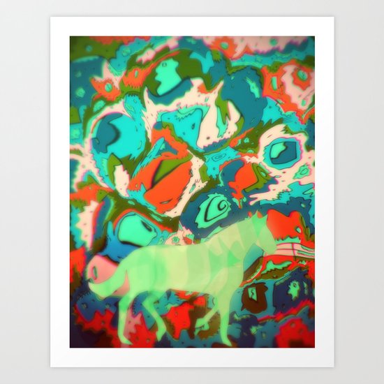 Horse Collaboration Art Print