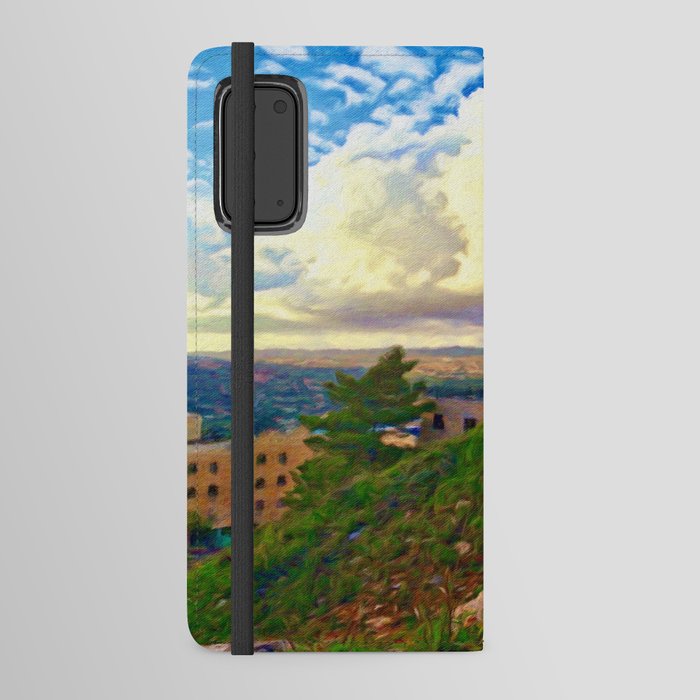 Over Skies and Mountains in Jerusalem Android Wallet Case