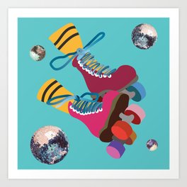Roller Disco Art Print