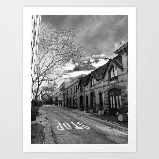 STOP For Brooklyn Heights Brownstone Love NYC Art Print