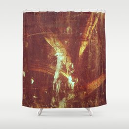 Old rusty surface texture background.  Shower Curtain