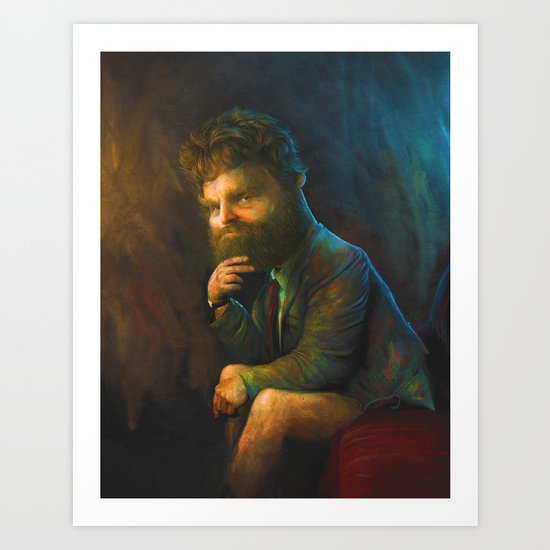 Zach Galifianakis Art Print