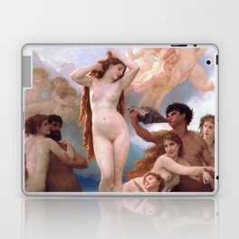 The Birth of Venus by William Adolphe Bouguereau Laptop Skin