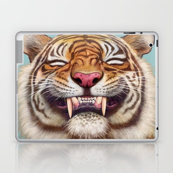 Smiling Tiger Laptop & iPad Skin