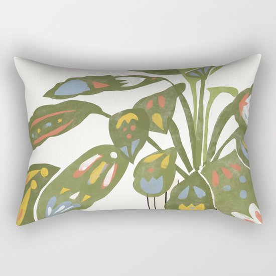 Scandinavian Plant Rectangular Pillow by aljahorvat | Society6