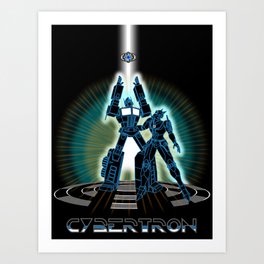 CyberTRON (G1 Optimus Prime Transformers TRON)  Art Print