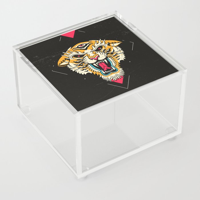 Tiger 3 Eyes Acrylic Box