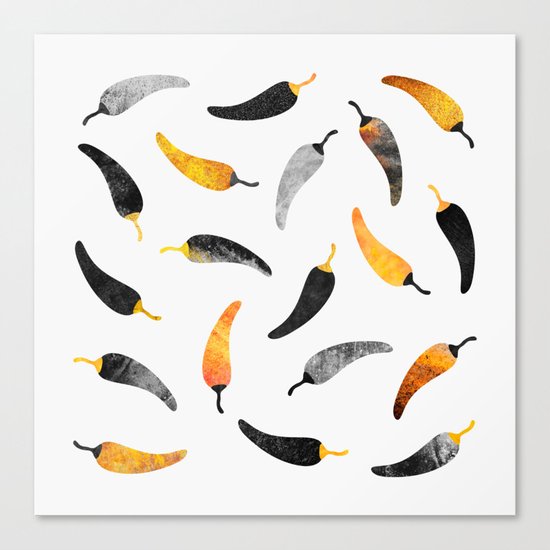 Chili Pattern 1 Canvas Print