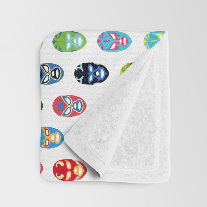 Lucha libre mask pattern Throw Blanket by martaolgaklara ...