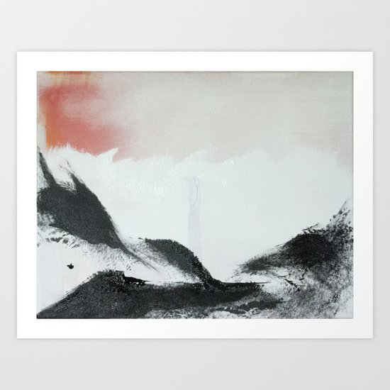 Morning's Snow Art Print