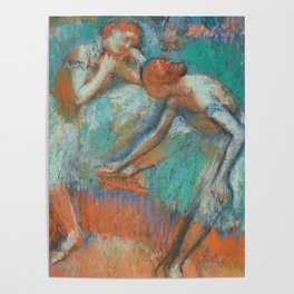 Degas Two Dancers at Rest Poster