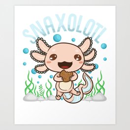 Cute Axolotl Art Prints For Any Decor Style Society6 Cute Axolotl Art Prints For Any Decor Style Society6