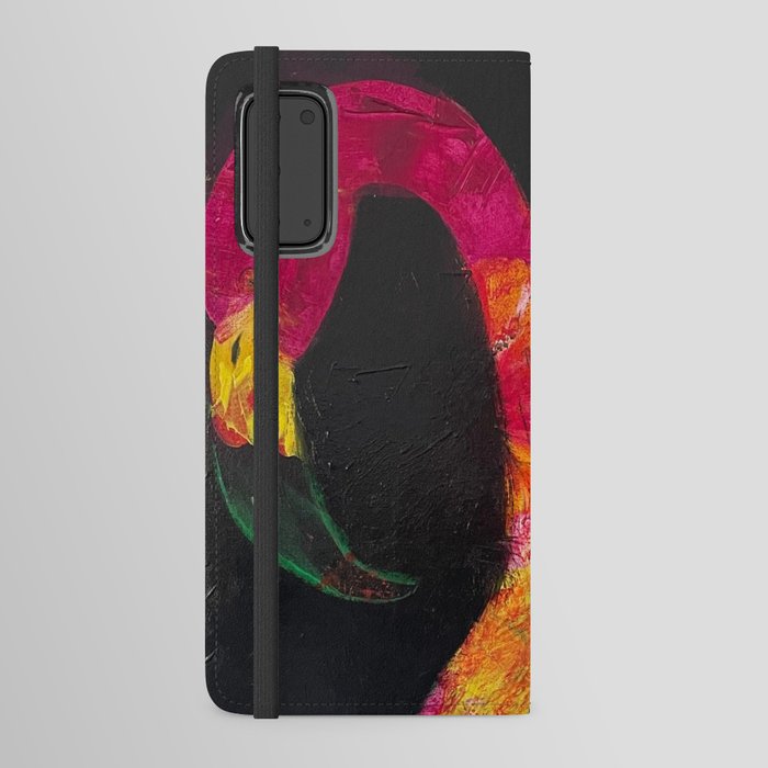 Flamingo Flowers Android Wallet Case