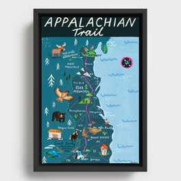 Appalachian Trail Framed Canvas