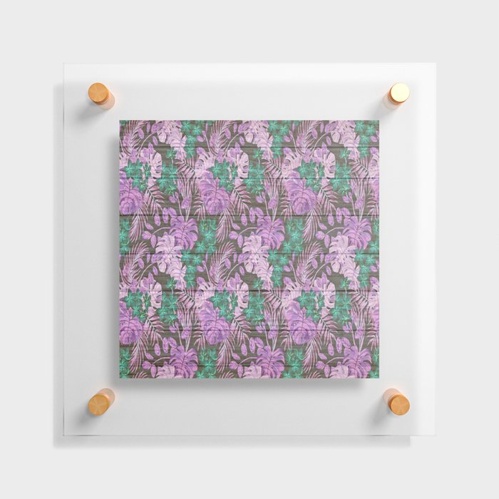Flower on Wood Collection #5 Floating Acrylic Print