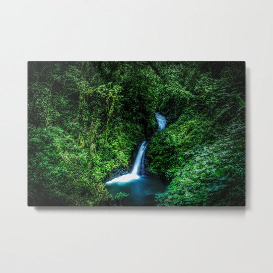 Jungle Waterfall Metal Print