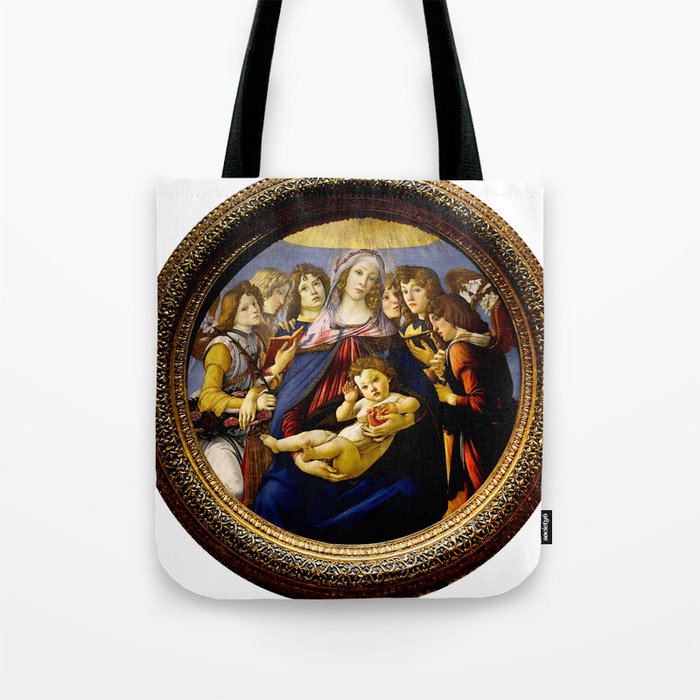 Sandro Botticelli "Madonna of the Pomegranate (Madonna della Melagrana)" Tote Bag