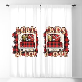Loads Of Love Valentine's Day Blackout Curtain