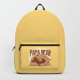 Papa Bear Illustration Backpack