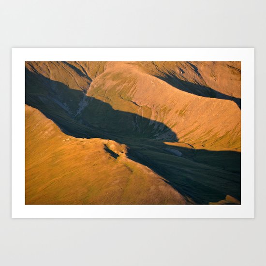 Ridges Art Print