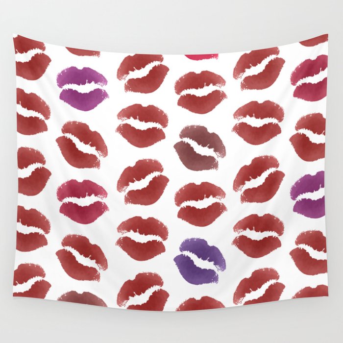 Lips Wall Tapestry