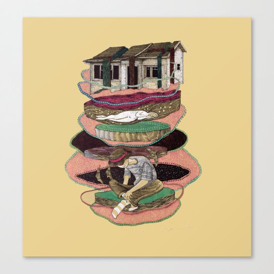 me, my criations, and my house, (or maybe not) Canvas Print