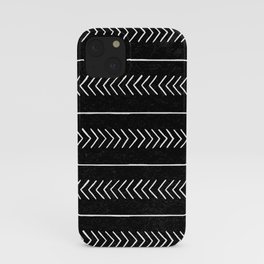 Arrows & Lines - Weathered Black iPhone Case