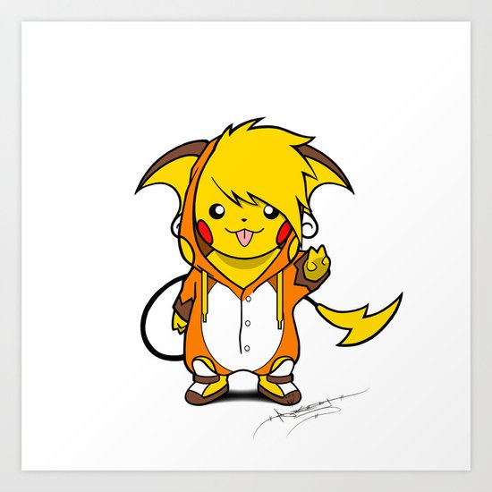 Enter Birdychu Art Print