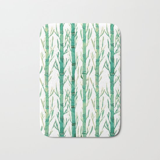 bamboo pattern Bath Mat