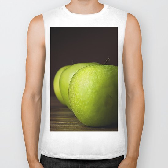 Little Green apples Biker Tank