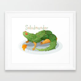Saladmander Framed Art Print