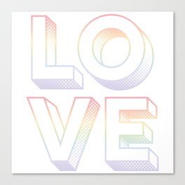 Rainbow Love Canvas Print