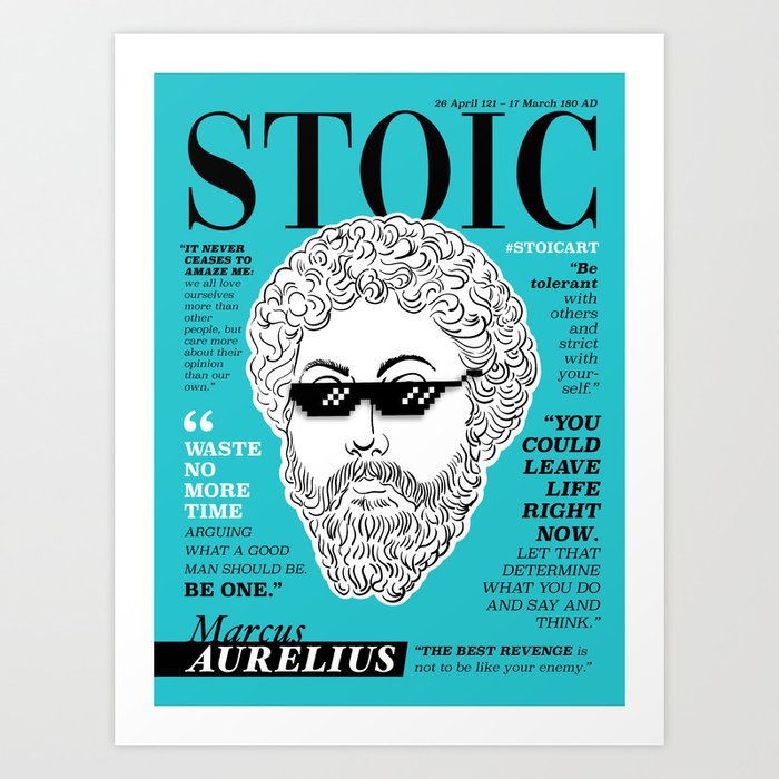 Stoic. Marcus Aurelius Art Print