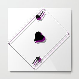 Ace Card Metal Print | Playingcard, Pride, Acecard, Cards, Lgbtq, Lgbt, Heart, Card, Digital, Hearts 