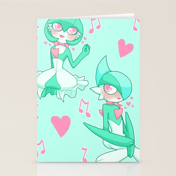gallade and gardevoir stationery