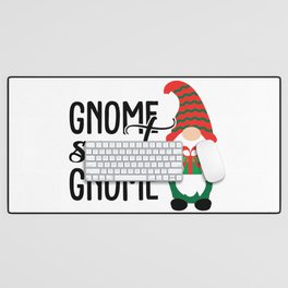 Cheeky Christmas Gnomes I Desk Mat