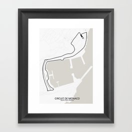 Circuit de Monaco, Monte Carlo Framed Art Print