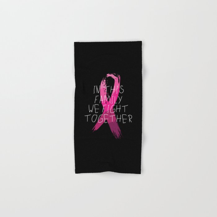 Family Breast Cancer Awareness Hand & Bath Towel