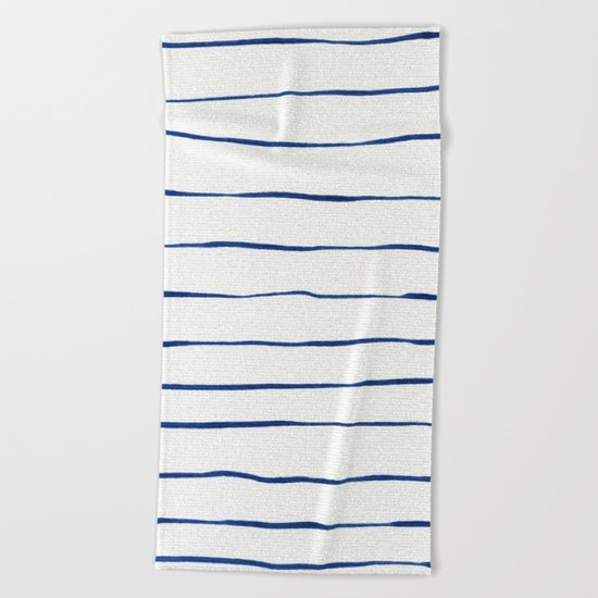 Blue Stripes Beach Towel