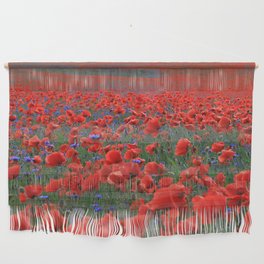 Field of Beautiful Red Poppies Wall Hanging