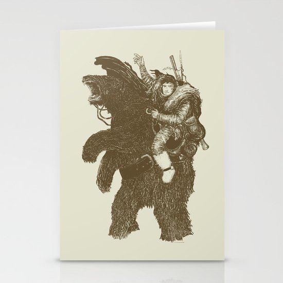 Bearpoleon Stationery Cards