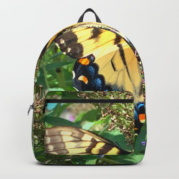 Butterfly Nature Flowers Photography Print Backpack
