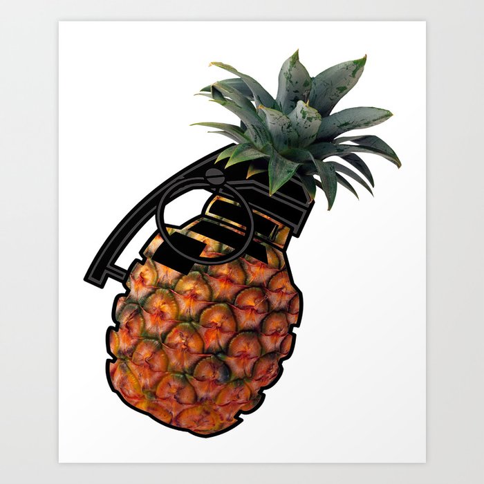 pineapple grenade vector